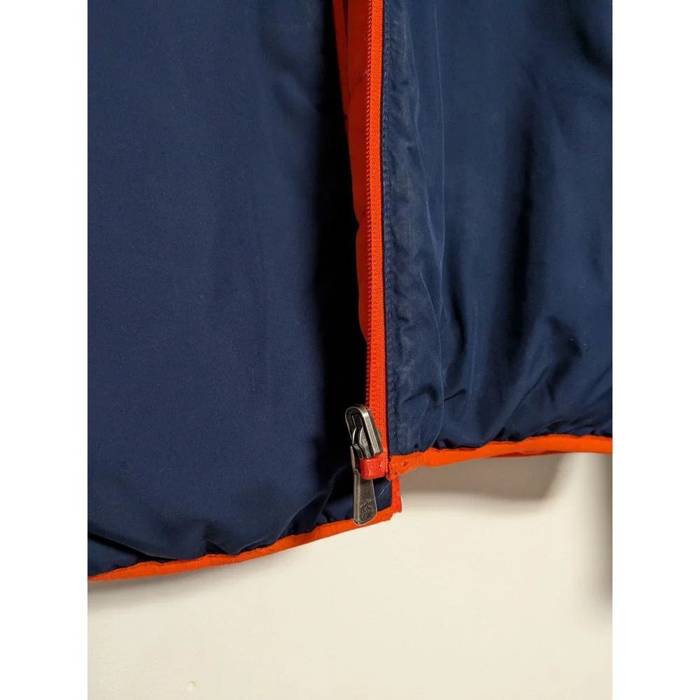 Brooks Brothers Reversible Puffer Jacket Mens XL Orange Navy Thermore 100185121 - Picture 8 of 12